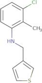 3-Chloro-2-methyl-N-(thiophen-3-ylmethyl)aniline