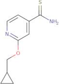 2-(cyclopropylmethoxy)pyridine-4-carbothioamide