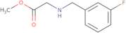 Methyl 2-{[(3-fluorophenyl)methyl]amino}acetate