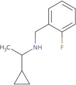 (1-Cyclopropylethyl)[(2-fluorophenyl)methyl]amine