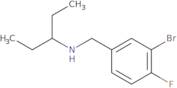 [(3-Bromo-4-fluorophenyl)methyl](pentan-3-yl)amine