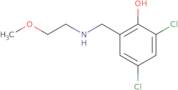 2,4-Dichloro-6-{[(2-methoxyethyl)amino]methyl}phenol