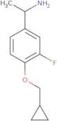 1-[4-(Cyclopropylmethoxy)-3-fluorophenyl]ethan-1-amine