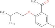 1-(5-Fluoro-2-(isopentyloxy)phenyl)ethanone