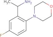 1-[5-Fluoro-2-(morpholin-4-yl)phenyl]ethan-1-amine