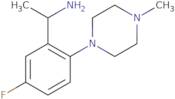 1-[5-Fluoro-2-(4-methylpiperazin-1-yl)phenyl]ethan-1-amine