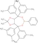 (3aR,8aR)-(-)-4,4,8,8-Tetrakis (3,5-dimethylphenyl)tetrahydro-2,2-dimethyl-6-phenyl-1,3-dioxolo[4,5-E]dioxaphosphepin