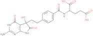 2-[[4-[2-(2-Amino-5-hydroxy-4,6-dioxo-3,7-dihydropyrrolo[2,3-d]pyrimidin-5-yl)ethyl]benzoyl]amino]…