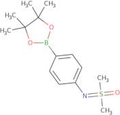 N-​(dimethyloxido-​λ4-​sulfanylidene)​-​4-​(4,​4,​5,​5-​tetramethyl-​1,​3,​2-​dioxaborolan-​2-​yl)…