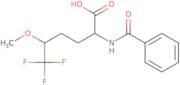 2-(Benzoylamino)-6,6,6-trifluoro-5-methoxyhexanoic acid