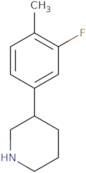 3-(3-Fluoro-4-methylphenyl)piperidine