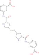 (2S)-Cis-3-[[(4-mercapto-2-pyrrolidinyl)carbonyl]amino]benzoic acid disulfide dihydrochloride