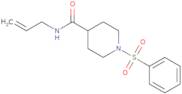 N-Allyl-1-(phenylsulfonyl)-4-piperidinecarboxamide