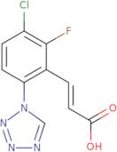 (E)-3-(3-Chloro-2-fluoro-6-(1H-tetrazol-1-yl)phenyl)acrylic acid