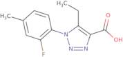 5-Ethyl-1-(2-fluoro-4-methylphenyl)-1H-1,2,3-triazole-4-carboxylic acid