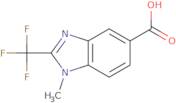 1-Methyl-2-(trifluoromethyl)-1H-1,3-benzodiazole-5-carboxylic acid