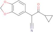 2-(2H-1,3-Benzodioxol-5-yl)-3-cyclopropyl-3-oxopropanenitrile