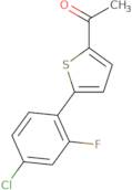 1-[5-(4-Chloro-2-fluorophenyl)thiophen-2-yl]ethan-1-one