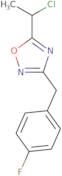 5-(1-Chloroethyl)-3-[(4-fluorophenyl)methyl]-1,2,4-oxadiazole