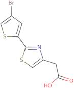 2-[2-(4-Bromothiophen-2-yl)-1,3-thiazol-4-yl]acetic acid