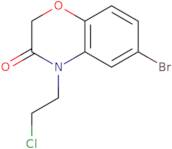 6-Bromo-4-(2-chloroethyl)-3,4-dihydro-2H-1,4-benzoxazin-3-one