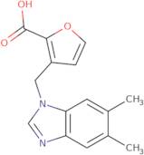 3-[(5,6-Dimethyl-1H-1,3-benzodiazol-1-yl)methyl]furan-2-carboxylic acid