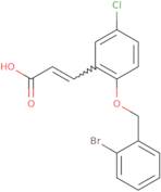 (2E)-3-{2-[(2-Bromophenyl)methoxy]-5-chlorophenyl}prop-2-enoic acid