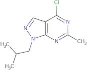 4-Chloro-6-methyl-1-(2-methylpropyl)-1H-pyrazolo[3,4-d]pyrimidine