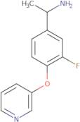 1-[3-Fluoro-4-(pyridin-3-yloxy)phenyl]ethan-1-amine