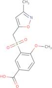 4-Methoxy-3-[(3-methyl-1,2-oxazol-5-yl)methanesulfonyl]benzoic acid