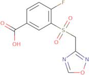 4-Fluoro-3-(1,2,4-oxadiazol-3-ylmethanesulfonyl)benzoic acid