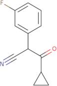 3-Cyclopropyl-2-(3-fluorophenyl)-3-oxopropanenitrile