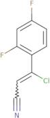 3-Chloro-3-(2,4-difluorophenyl)prop-2-enenitrile