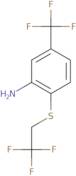 2-[(2,2,2-Trifluoroethyl)sulfanyl]-5-(trifluoromethyl)aniline