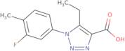 5-Ethyl-1-(3-fluoro-4-methylphenyl)-1H-1,2,3-triazole-4-carboxylic acid