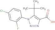 5-tert-Butyl-1-(4-chloro-2-fluorophenyl)-1H-1,2,3-triazole-4-carboxylic acid
