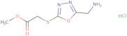 Methyl {[5-(aminomethyl)-1,3,4-oxadiazol-2-yl]thio}acetate hydrochloride