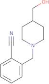 2-(4-Hydroxymethyl-piperidin-1-ylmethyl)-benzonitrile