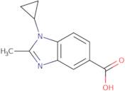 1-Cyclopropyl-2-methyl-1H-1,3-benzodiazole-5-carboxylic acid