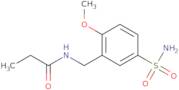 N-[(2-Methoxy-5-sulfamoylphenyl)methyl]propanamide