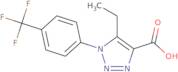 5-Ethyl-1-[4-(trifluoromethyl)phenyl]-1H-1,2,3-triazole-4-carboxylic acid