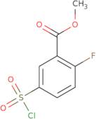 methyl 5-(chlorosulfonyl)-2-fluorobenzoate