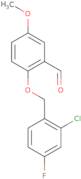 2-((2-Chloro-4-fluorobenzyl)oxy)-5-methoxybenzaldehyde