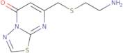 7-{[(2-Aminoethyl)sulfanyl]methyl}-5H-[1,3,4]thiadiazolo[3,2-a]pyrimidin-5-one