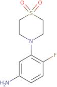 3-(1,1-dioxo-1,4-thiazinan-4-yl)-4-fluoroaniline