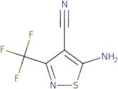 5-Amino-3-(trifluoromethyl)-1,2-thiazole-4-carbonitrile
