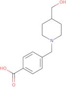 4-{[4-(Hydroxymethyl)piperidin-1-yl]methyl}benzoic acid