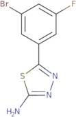 5-(3-Bromo-5-fluorophenyl)-1,3,4-thiadiazol-2-amine