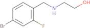 2-([(4-Bromo-2-fluorophenyl)methyl]amino)ethan-1-ol