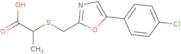 2-({[5-(4-Chlorophenyl)-1,3-oxazol-2-yl]methyl}sulfanyl)propanoic acid